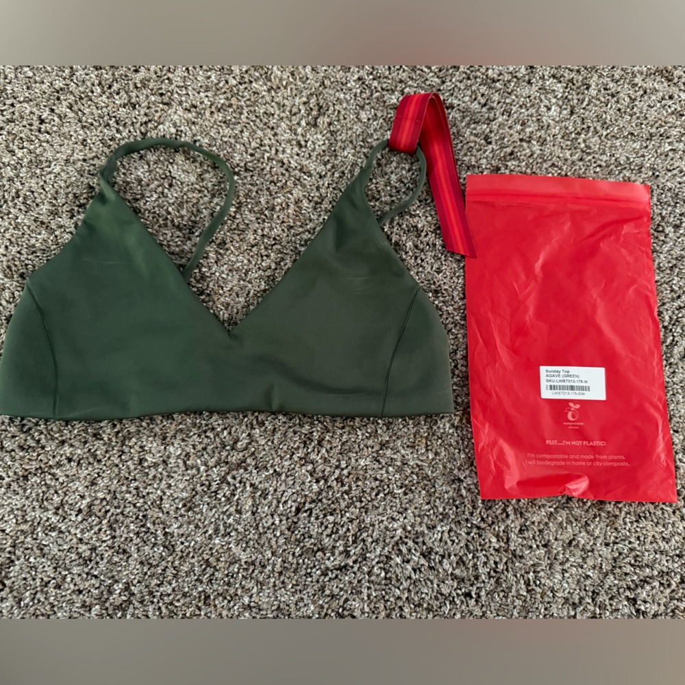 Left on Friday Agave Sunday bikini top